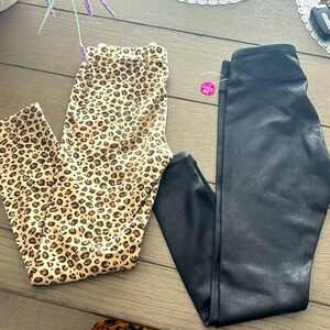 Two 7/8 girls leggings